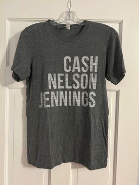 Bella Canvas Gray Women’s Graphic Crewneck Tee - Cash Nelson Jennings size small